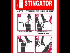 Placuta cum sa folosesti stingatorul